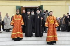 27 сентября 2011 г. Божественная Литургия в Рождества Богородицы Свято-Пафнутьев Боровском монастыре.